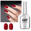 Picture of GAOY Red Gel Nail Polish, 16ml Soak Off Gel Polish, UV Light Cure for Nail Art DIY Manicure at Home, 1201 Carmine Red