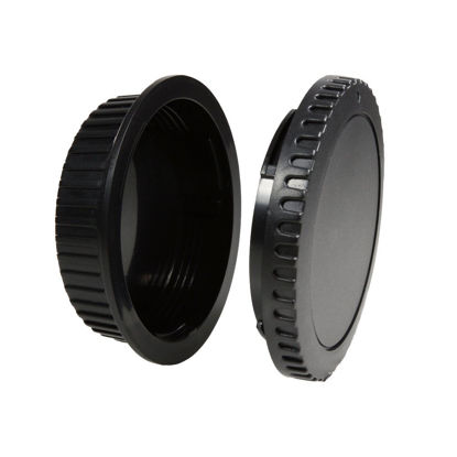 Picture of CamDesign Body Cap & Camera Rear Lens Cover Compatible with Canon EOS Canon RF-3 Canon EOS 1D 1DS Mark II III IV 7D Mark II D30 D60 50D 60D 60DA 5D Mark II Mark III 7D T7i XT XTi XSi T3 T3i T4 T4i