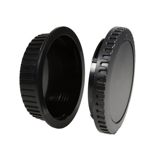 Picture of CamDesign Body Cap & Camera Rear Lens Cover Compatible with Canon EOS Canon RF-3 Canon EOS 1D 1DS Mark II III IV 7D Mark II D30 D60 50D 60D 60DA 5D Mark II Mark III 7D T7i XT XTi XSi T3 T3i T4 T4i