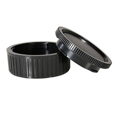 Picture of CamDesign Body Cap & Camera Rear Len Cover Set Compatible with Leica M-Mount Camera fits Ricoh A12 Leica M1-M4 M5 CL M6 MP M7-M9 Hexar RF Epson R-D1 35mm Bessa Cosina Voigtlander 35 RF Zeiss Ikon