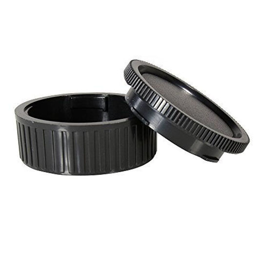 Picture of CamDesign Body Cap & Camera Rear Len Cover Set Compatible with Leica M-Mount Camera fits Ricoh A12 Leica M1-M4 M5 CL M6 MP M7-M9 Hexar RF Epson R-D1 35mm Bessa Cosina Voigtlander 35 RF Zeiss Ikon