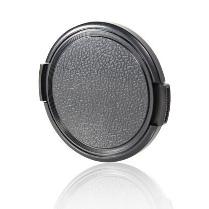 Picture of CamDesign 52MM Sides Pinch Snap-On Front Lens Cap/Cover for Canon, Nikon, Sony, Pentax All DSLR Lenses + CamDesign Wristband Lens Focus Ring