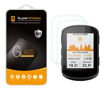 Picture of Supershieldz (2 Pack) Designed for Garmin Edge 840 and Edge 540 Tempered Glass Screen Protector, Anti Scratch, Bubble Free
