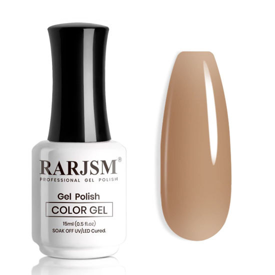 1356024 rarjsm nude brown gel nail polish clear sheer brown dark skin tone caramel color french manicure nat 550
