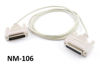Picture of CablesOnline 6ft Null Modem DB25 Male to Female Data Transfer Cable (NM-106)