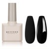 Picture of MAYCHAO 15ML Gel Nail Polish 1Pc Black Nail Polish Soak Off UV LED Nail Gel Polish Nail Art Starter Manicure Salon DIY at Home, 0.5 OZ