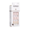 Picture of KISS imPRESS Press-On Manicure, Nail Kit, PureFit Technology, Short Press-On Nails, Square, 'Dorothy', Includes Prep Pad, Mini Nail File, Cuticle Stick, and 30 Fake Nails