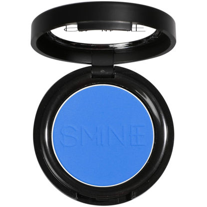 Picture of IS'MINE Single Blue Matte Eyeshadow Powder Palette High Pigment, Longwear, Intense Color Best Blue Eyeshadow