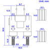 Picture of onelinkmore BNC Female to Dual Banana Female Socket Binding Post RF Coax Splitter Adapter Connector for HF Radio Antennas Pack of 2