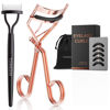 Picture of Eyelash Curler with Comb, TOMEEM Professional Volumizing Lash Lift Kit Lash Curler with Refill Pads for Home & Travel Uses, Rose Gold