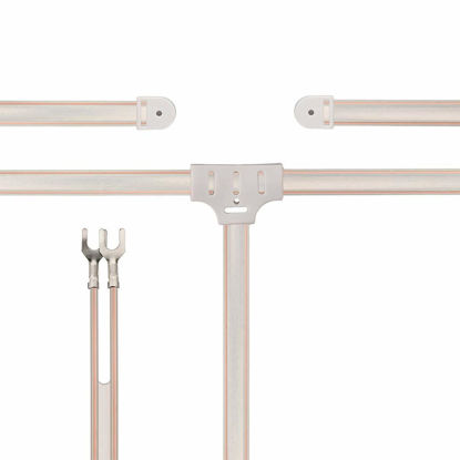 Picture of Bingfu FM Dipole Antenna 300 Ohm FM Antenna with 2 Pin Bare Wire Twin Lead for Indoor Digital HD Radio Table Top FM Radio Home Stereo Receiver AV Audio Video Home Theater Receiver HDTV TV Tuner