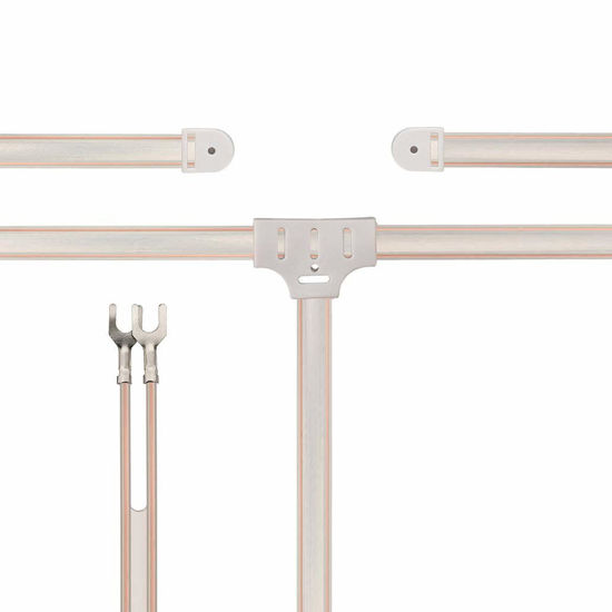 Picture of Bingfu FM Dipole Antenna 300 Ohm FM Antenna with 2 Pin Bare Wire Twin Lead for Indoor Digital HD Radio Table Top FM Radio Home Stereo Receiver AV Audio Video Home Theater Receiver HDTV TV Tuner