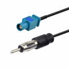 Picture of Bingfu Universal Vehicle Car Stereo FM AM Radio Antenna Adapter Cable Fakra Z Male to DIN Plug Connector Cable 15cm 6 inch for Car Stereo Audio HD Radio Head Unit CD Media Player Receiver