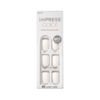 Picture of KISS imPRESS Color Press-On Manicure Fake Nails, Brie - Short Length, Matte, Polish-Free Solid Color Mani, Includes Prep Pad, Mini File, Manicure Stick, and 30 Fake Nails