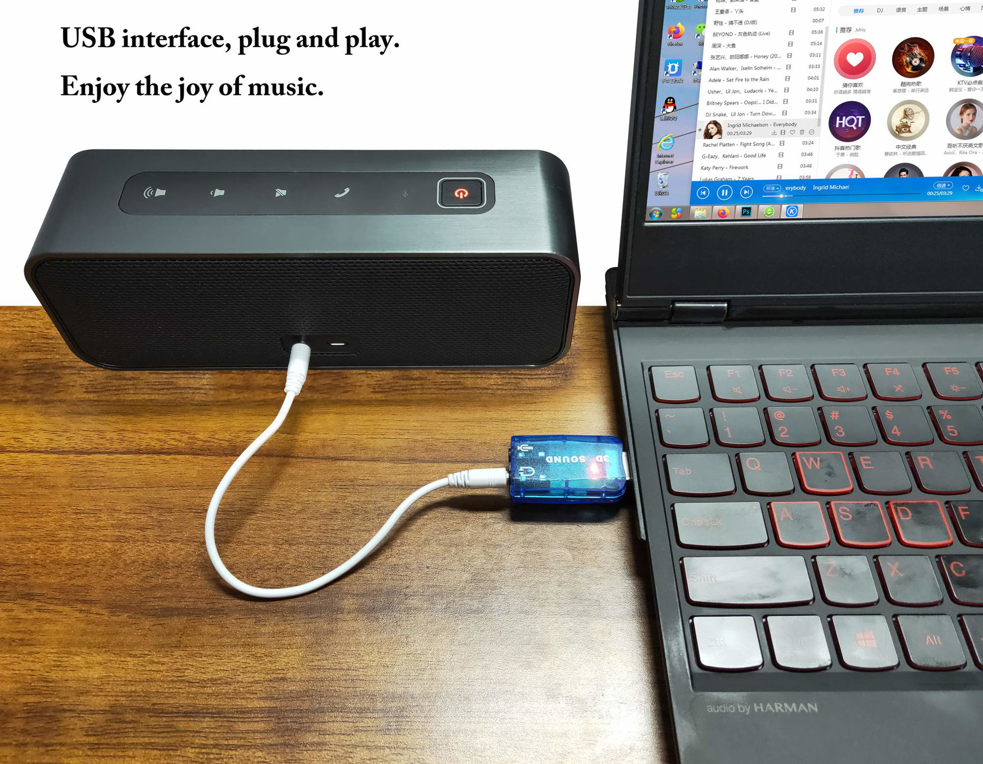 GetUSCart- zdyCGTime External 5.1 USB Stereo Sound Card USB 2.0 to 3D ...