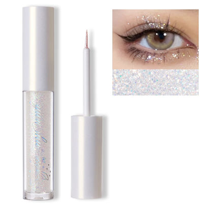 Picture of Erinde Liquid Glitter Eyeshadow Eyeliner, Korean Makeup, Tear Drop, Shimmer Metallic, Lightweight Waterproof Texture, Long Wearing, Loose Glitter Glue for Crystals Eye Glitter Makeup, Colorful Sequins