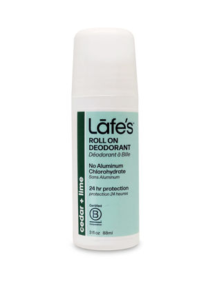 Picture of Lafe's Natural Deodorant | 3oz Roll-On Aluminum Free Natural Deodorant for Men & Women | Paraben Free & Baking Soda Free with 24-Hour Protection | Cedar & Lime - Formerly Fresh | Packaging May Vary