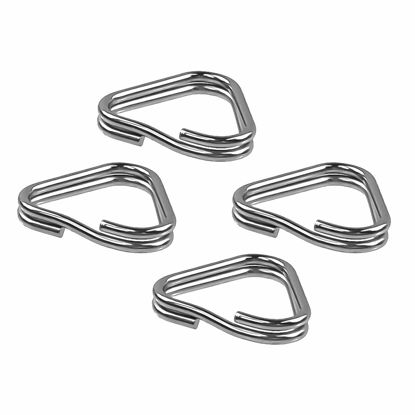 Picture of Foto&Tech 4 Pieces Lug Ring Camera Strap, Triangle Split Ring Hook, Compatible with Fujifilm Lecia Nikon Canon Sony Olympus Pentax Panasonic SLR RF Mirrorless Camera (Regular)