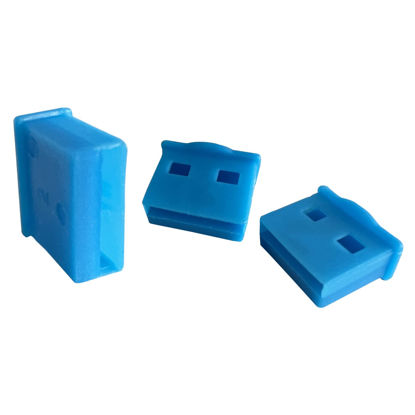 Picture of 10PCS USB Port Cover,USB Type A Female Anti Dust Cover Plugs Protector Stopper Cap,for PC Computer Laptop Router Network Hub or Other Standard USB 2.0/ USB 3.0 Port (Blue)