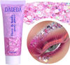 Picture of DAGEDA Body Glitter Gel, Face Glitters Body Gel Sequins Shimmer Liquid Eyeshadow, Chunky Glitter for Face Hair Nails, Holographic Cosmetic Laser Powder Festival Makeup 50ml(Pink)