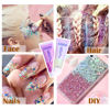 Picture of DAGEDA Body Glitter Gel, Face Glitters Body Gel Sequins Shimmer Liquid Eyeshadow, Chunky Glitter for Face Hair Nails, Holographic Cosmetic Laser Powder Festival Makeup 50ml(Pink)