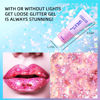 Picture of DAGEDA Body Glitter Gel, Face Glitters Body Gel Sequins Shimmer Liquid Eyeshadow, Chunky Glitter for Face Hair Nails, Holographic Cosmetic Laser Powder Festival Makeup 50ml(Pink)