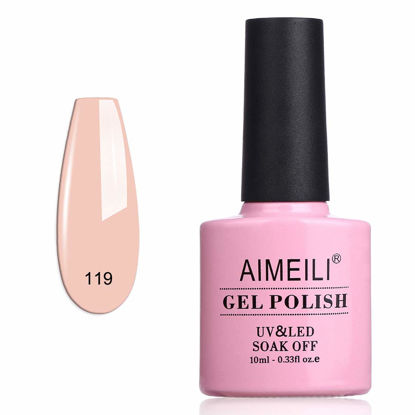 Picture of AIMEILI Soak Off U V LED Nude Gel Nail Polish - Clivia Miniata (119) 10ml