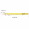 Picture of PANA 3/32" Cuticle Clean Nail Carbide Bit for Professional, Nail Salon, Nail Trimmer, Under Nail Cleaner, Electric Drill Machine, Manicure Tools (Gold-Sharp Point, Medium)