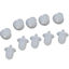 Picture of 15PCS 6.35mm Audio Jack PC DVD AV Equipment Microphone Socket Dust Cover- Rubber Transparent Color