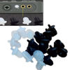 Picture of 15PCS 6.35mm Audio Jack PC DVD AV Equipment Microphone Socket Dust Cover- Rubber Transparent Color