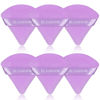 Picture of BLAAROOM 6 Pieces Powder Puff Face Makeup Velour Soft Triangle Powder Puffs for Loose Powder Mineral Powder Body Powder Wet Dry Cosmetic Foundation Sponge Makeup Tool - Purple