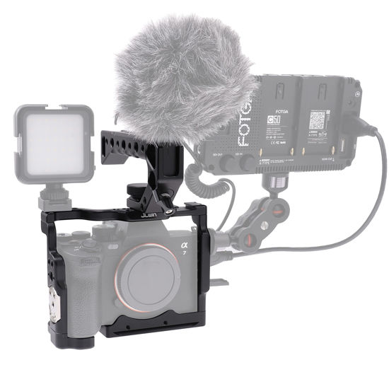 GetUSCart- A7 IV Cage Support, Hersmay Camera Cage with Top Handle for ...