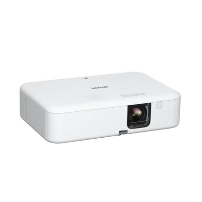 Picture of Epson EpiqVision Flex CO-FH02 Full HD 1080p Smart Streaming Portable Projector, 3-Chip 3LCD, 3,000 Lumen Color/White Brightness, Android TV, Bluetooth, 5W Speaker, Home Entertainment