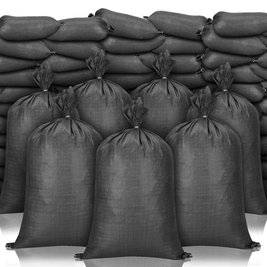 GetUSCart 200 Pcs Empty Sandbags Heavy Duty Sand Bags with Ties Woven