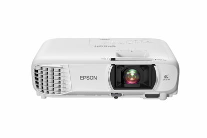 Picture of Epson Home Cinema 1080 3-chip 3LCD 1080p Projector, 3400 lumens Color & White Brightness, Streaming/Gaming/Home Theater, Built-in Speaker, Auto Picture Skew, 16,000:1 Contrast, Dual HDMI-White, Medium