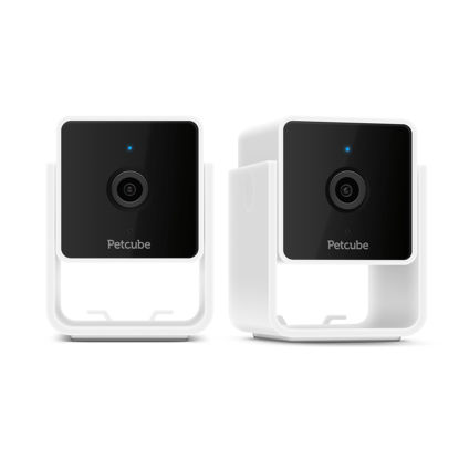 Picture of Petcube Cam Indoor Home Security Camera with 1080p HD Video, Two-Way Audio, Motion Detection, and Phone App, Night Vision Wi-Fi Camera for Apartment Security, Video Baby Monitor, Pet Camera (2pack)