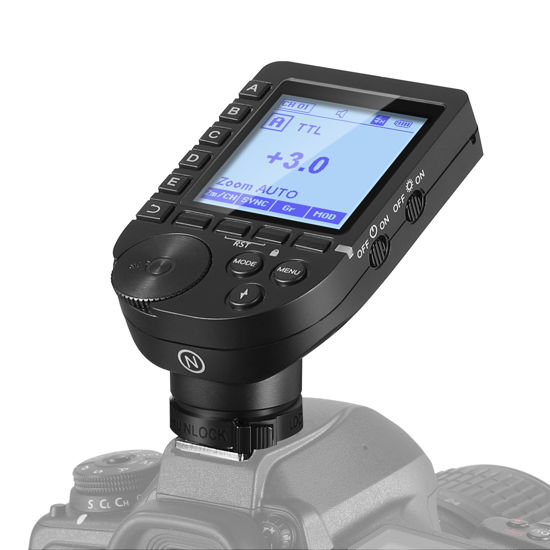 GetUSCart NEEWER Upgraded QPRO N TTL Wireless Flash Trigger Compatible with Nikon 1 8000s HSS Large Screen Slanted Design 5 Group 9 Customizable Functions for Q4 Q3 Z1 Z760 NW420 S101 300W PRO 400W P...
