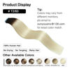 Picture of SUYYA Tape in Hair Extensions Human Hair Ombre Darkest Brown to Platinum Blonde 20 Inch 50g/pack 20pcs Straight Seamless Skin Weft Tape in Real Human Hair Extensions(20inch #T2/60)