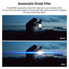 Picture of NEEWER 72mm Blue Streak Filter, HD Optical Glass 360° Rotatable Anamorphic Flare Special Effects Lens Filter, 28 Layer Multi Resistant Coated Aluminum Alloy Frame