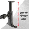 Picture of Bulletpoint Mounting Solutions Universal Tablet Mount for Truck Compatible with Apple iPad & Samsung Tablets - 20mm Integrated Ball with 7cm Matte Carbon Fiber + Kevlar Mounting Arm