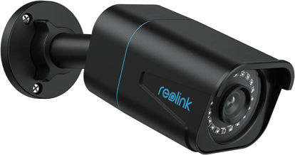 Picture of REOLINK 4K Security Camera Outdoor System, Surveillance IP PoE Camera with 25FPS Daytime, Human/Vehicle/Pet Detection, 100ft IR Night Vision, Up to 256GB microSD Card, RLC-810A (Black)