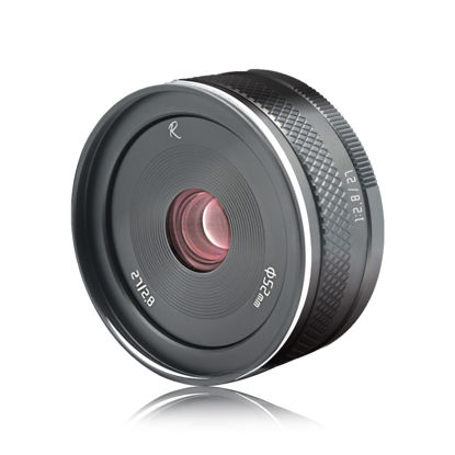 Picture of AstrHori 27mm F2.8 II Large Aperture APS-C Manual Inner Focus Prime Lens with Filter Slot Compatible with Fuji Fujifilm X-Mount Mirrorless Camera X-PRO1,X-E1,X-E2,X-E3,X-H1,X-T1,X-T10,X-T2(Grey)