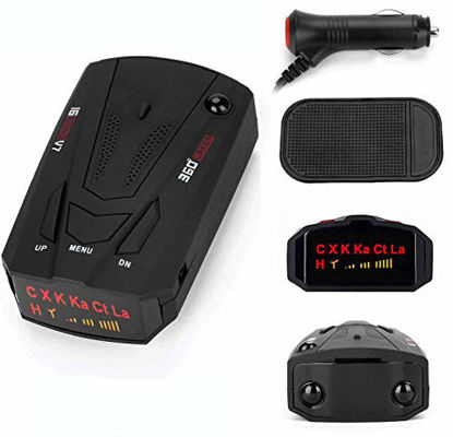 Picture of [2021 Upgrade] Radar Detectors for Cars, 360-Degree Monitoring Long-Distance Remote Warning, Full-Band Monitoring, Voice Prompt, Away from Fines. (Black)