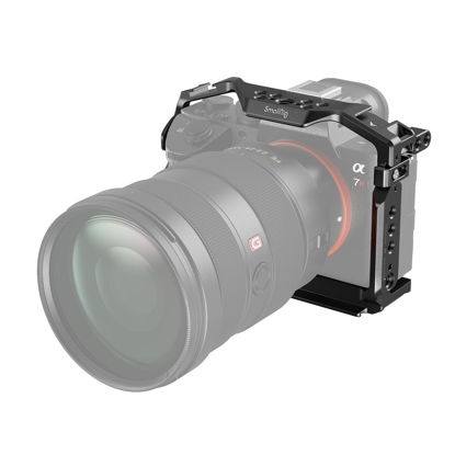 Picture of SmallRig A7RIII / A7III / A7M3 Camera Cage for Sony A7RIII / A7III / A7M3 Camera (ILCE-7RM3 / A7R Mark III), w/Shoe Mount, Built-in NATO Rail, Accessible for Sony XLR-K2M/K1M, Black - 2087