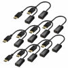 Picture of Moread DisplayPort (DP) to HDMI Adapter, 10 Pack, Gold-Plated Uni-Directional Display Port PC to HDMI Screen Converter (Male to Female) Compatible with HP, Dell, Lenovo, NVIDIA, AMD & More, Passive