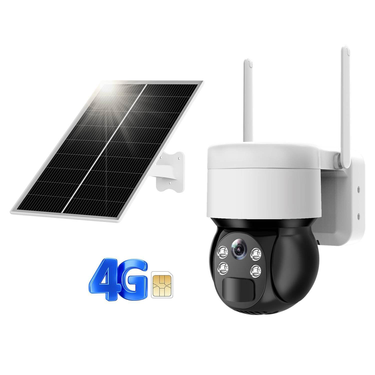 GetUSCart- 4G LTE Cellular Security Camera Outdoor Solar Battery ...