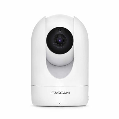 Picture of FOSCAM Home Security Camera R4S 4MP(2K) WiFi Camera, 2.4/5GHz Wireless IP Indoor Camera with AI Human Detection & Sound Detection, 33ft Night Vision, 2-Way Audio,Compatible with Alexa, White