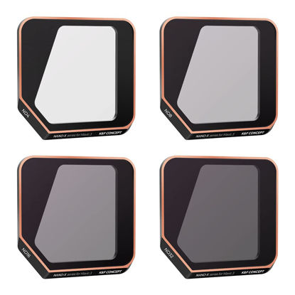 Picture of K&F Concept Mavic 3 / Mavic 3 Cine ND Filters Set-4 Pack, ND4/ND8/ND16/ND32 Filters Kit Compatible with DJI Mavic 3/DJI Mavic 3 Cine with 28 Multi-Layer Coatings