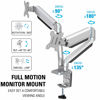 Picture of MOUNTUP Dual Monitor Desk Mount, Die-Cast Aluminum Fully Adjustable Double Monitor Arm with Gas Spring, Computer Monitor Stand Fits 2 Screen 17 to 32 inch - Each Arm Holds up to 17.6LBS, MU0024