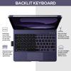 Picture of typecase Touch iPad 10th Generation Case with Keyboard (10.9", 2022), Multi-Touch Trackpad, 10 Color Backlight, 360° Rotatable, Thin & Light for Apple iPad 10th Gen 10.9 (Midnight Amethyst)